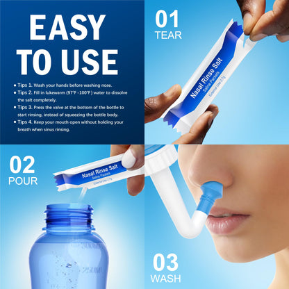 Complete Maoever sinus rinse kit packaging components