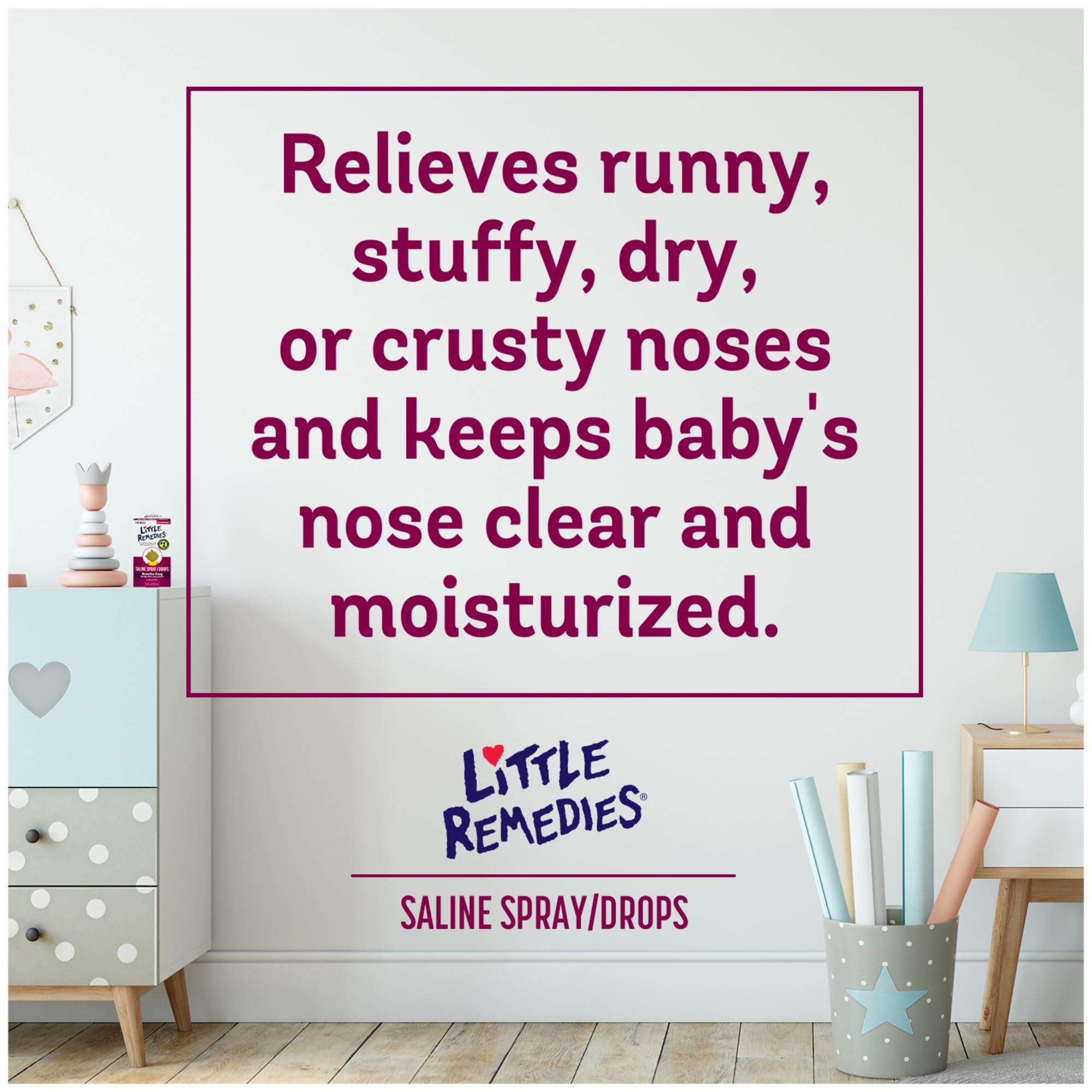 Little Remedies saline drops for infant congestion relief