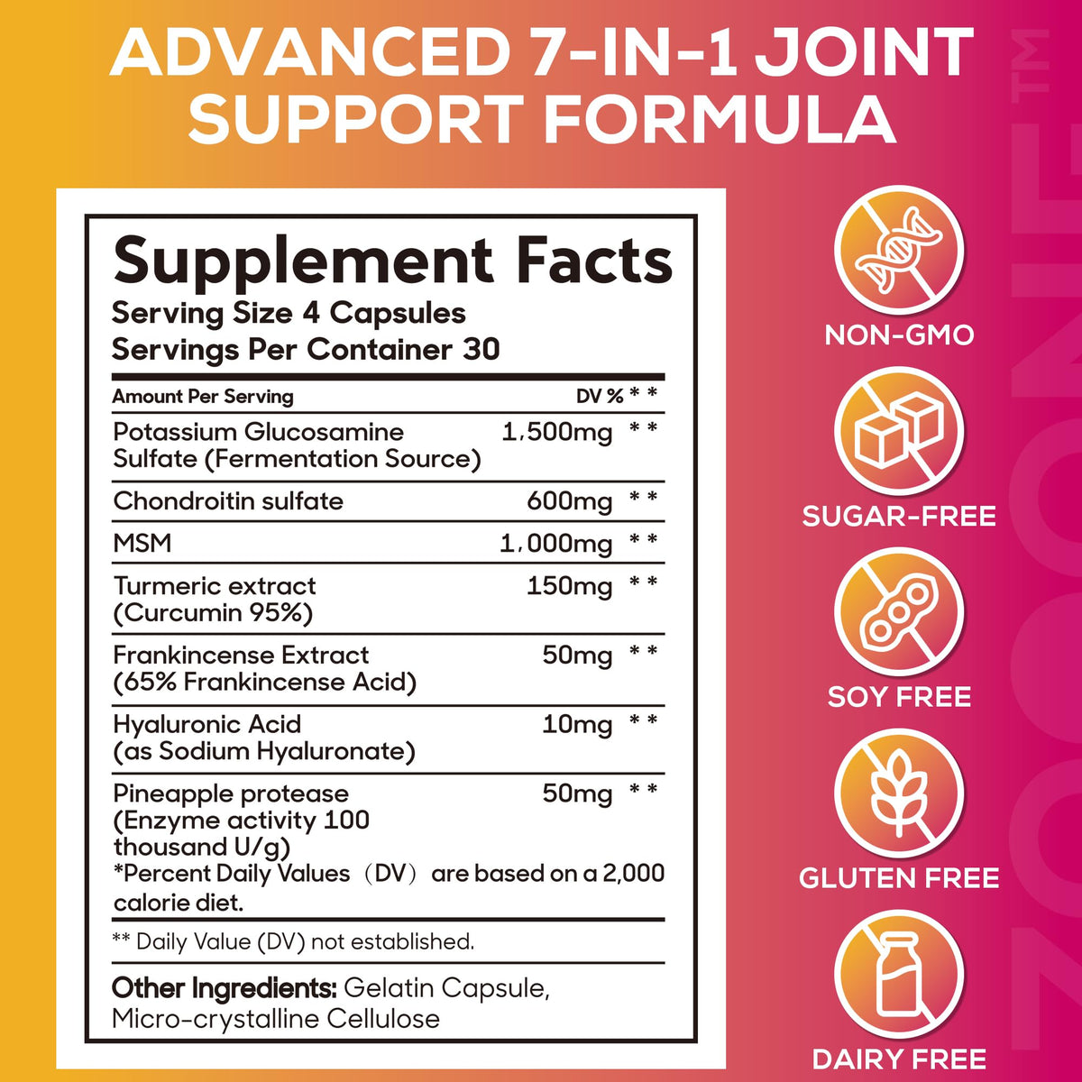 Zooone joint support tablets container lifestyle shot