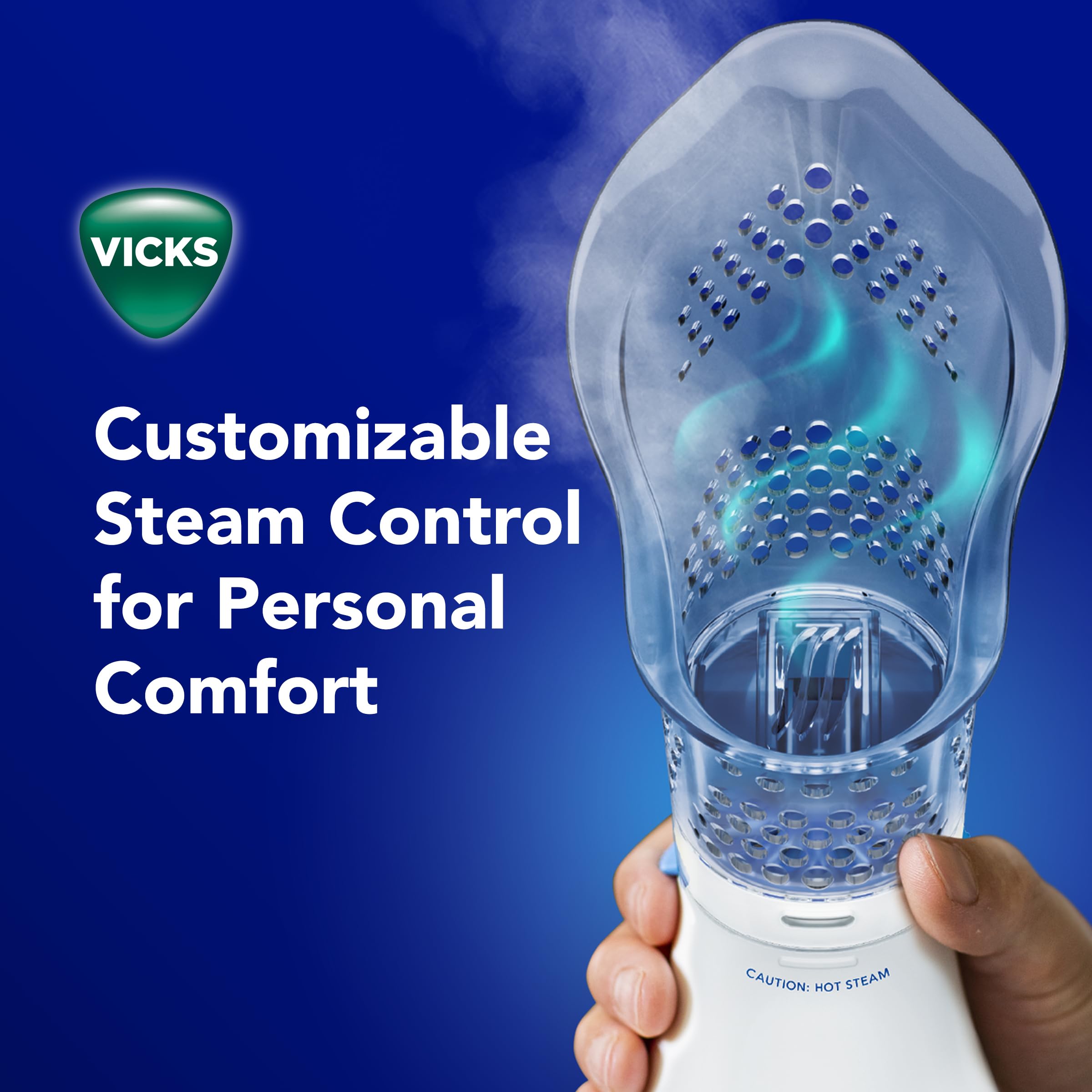 Vicks sinus inhaler with water reservoir open for filling