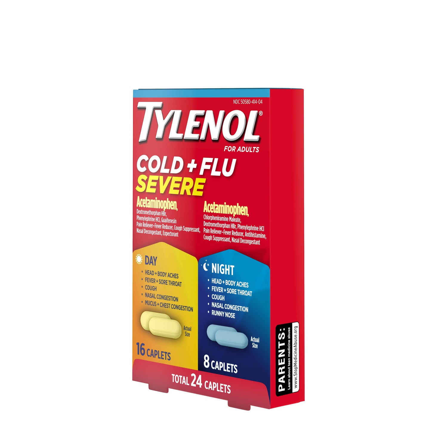 Authentic USA import Tylenol Cold and Flu Severe branding