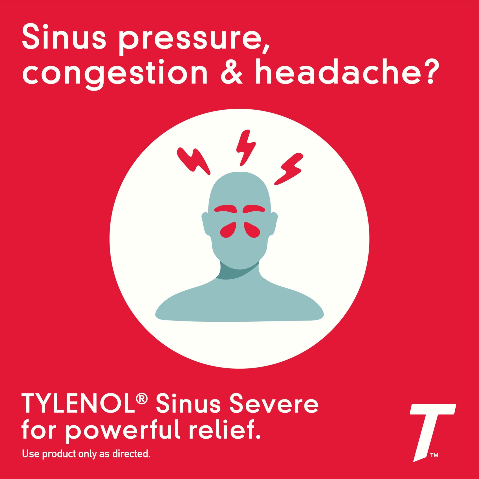 Side view of Tylenol Sinus and Headache packaging showing active ingredients.