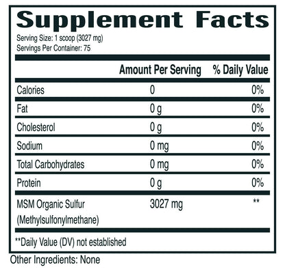 No Boundaries Health and Wellness MSM Organic Sulfur Crystals close up of pure crystal texture