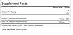 Andrew Lessman MSM 500 supplement facts label