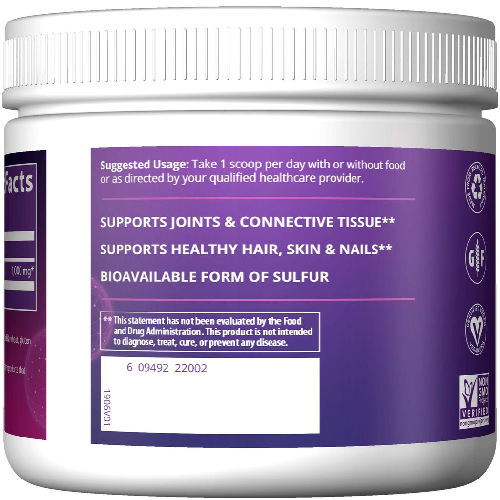 MRM Nutrition MSM Crystals powder texture view