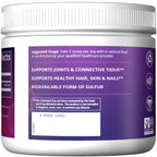 MRM Nutrition MSM Crystals powder texture view