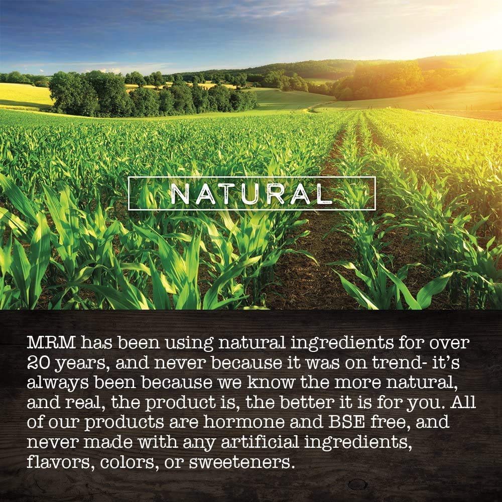 MRM Nutrition MSM Crystals certification seals display