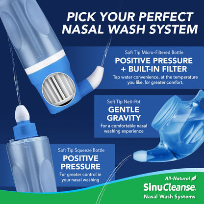 Close up of SinuCleanse USA manufactured nasal wash label