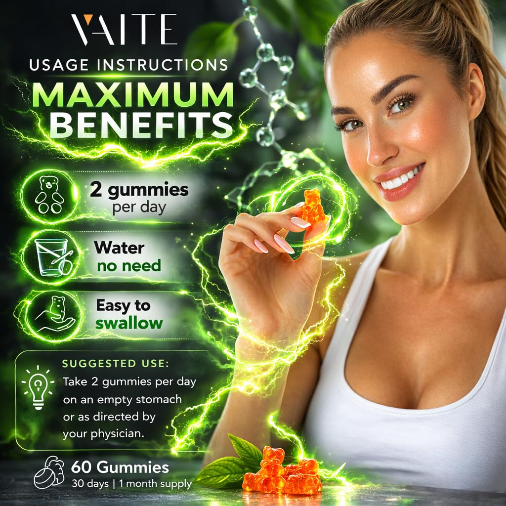 Side view of Vaite non GMO gluten free sulfur supplement packaging showing product details.