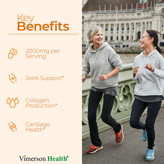 Vimerson Health Methylsulfonylmethane joint supplement nutrition facts and ingredient list side label