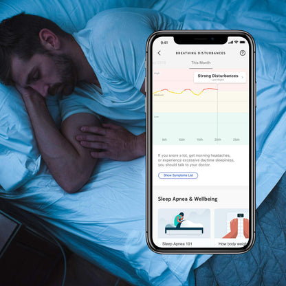 Withings under mattress heart rate and snoring tracker mat