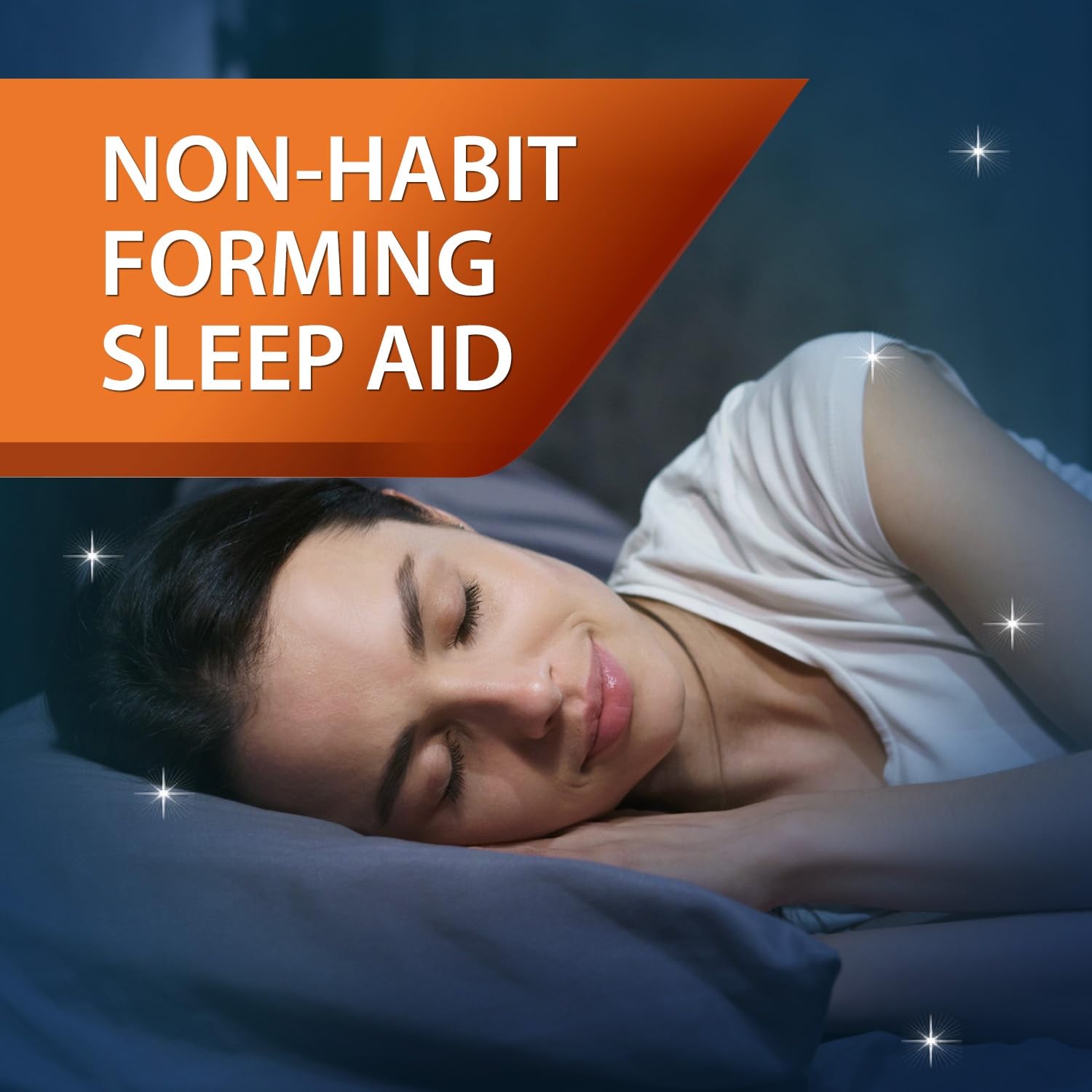 Side view of Unisom Nighttime Sleep Aid container displaying warnings and usage instructions for adults.