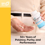 Sfi Health MSM 750 bottle layout with capsule count highlights