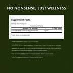Swanson TruFlex MSM supplement bottle back label details