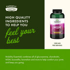 Swanson TruFlex MSM joint mobility supplement packaging layout