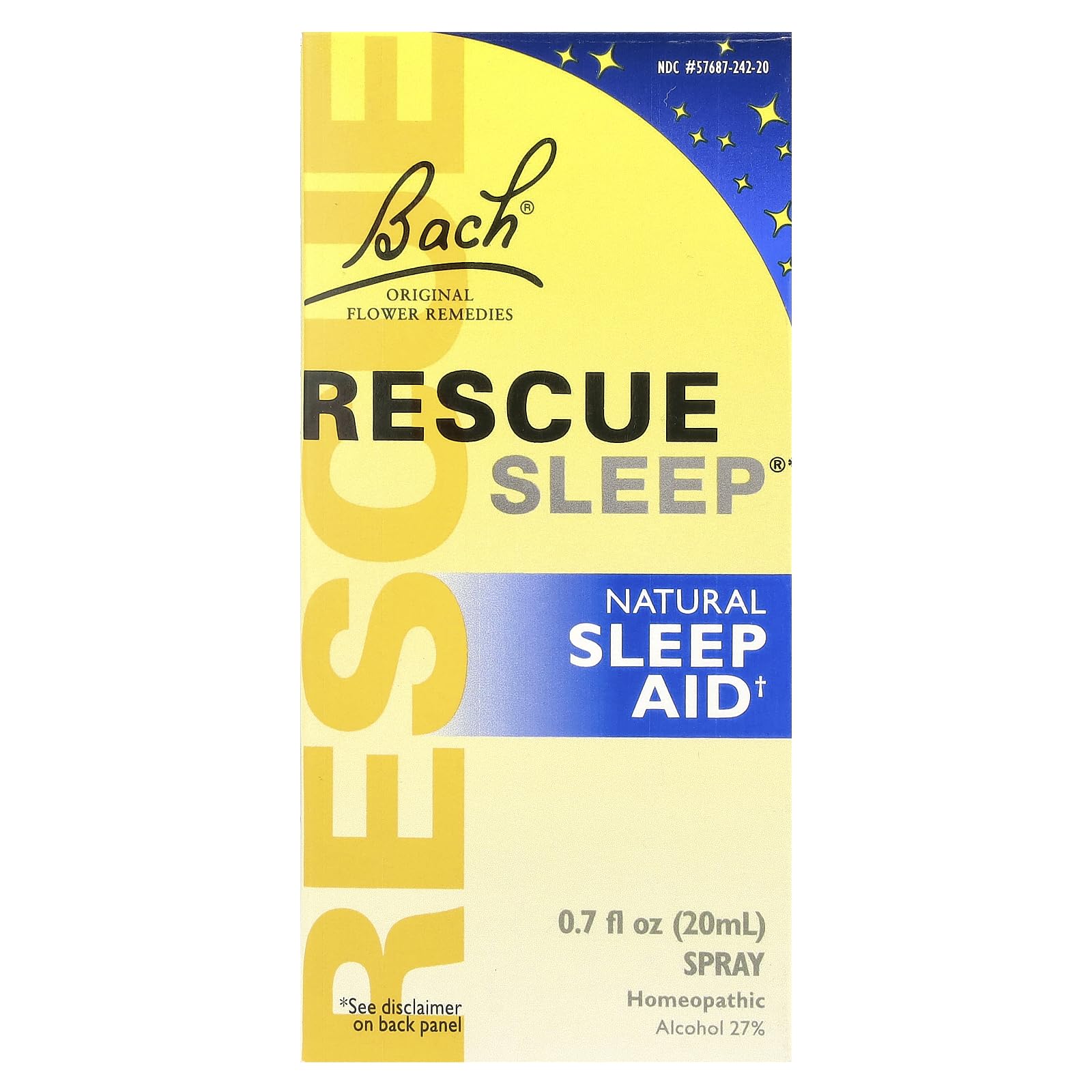 Bach RESCUE SLEEP homeopathic flower essence spray bottle nozzle close up