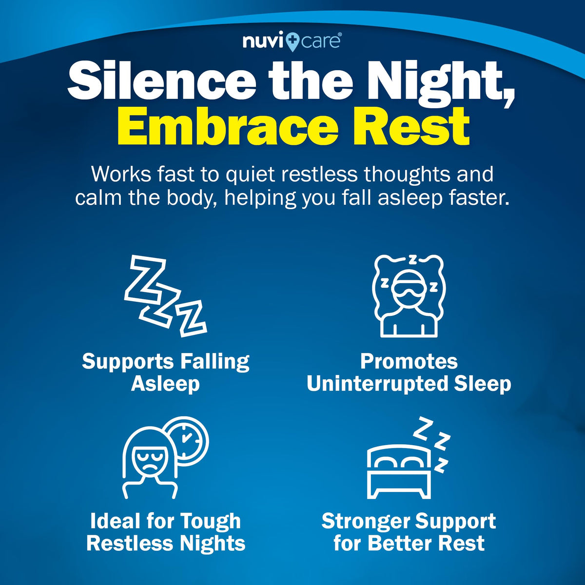 USA imported NUVICARE extra strength sleeping pills bottle for adults experiencing occasional sleeplessness