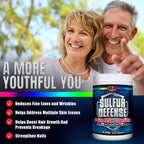 7 Lights Sulfur Defense OptiMSM 16 ounce jar dimensions view