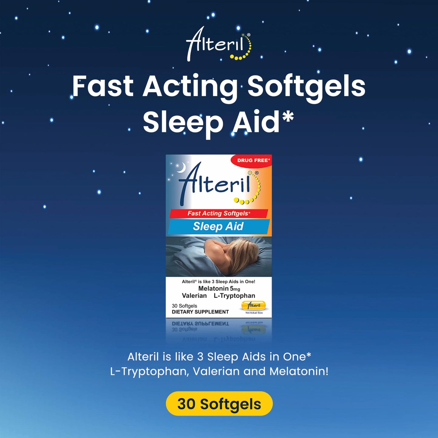 Alteril 30 count fast acting liquid gelcaps expiration date and barcode check