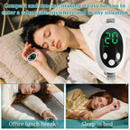 YAMEOME sleep aid device package contents including the charging cable and breathable wrist strap