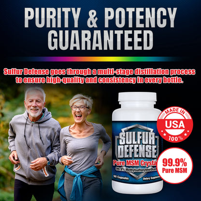 7 Lights Sulfur Defense vegan gluten free capsules ingredient label view