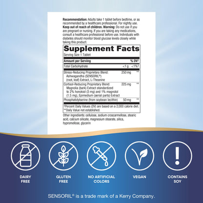 Nature's Way Sleep Tonight cortisol reducing formula imported from USA for stress relief