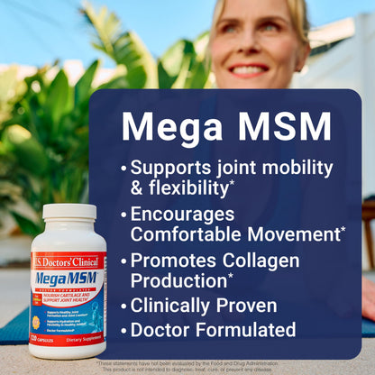 Side angle of authentic American imported joint health supplement highlighting supplement facts list.