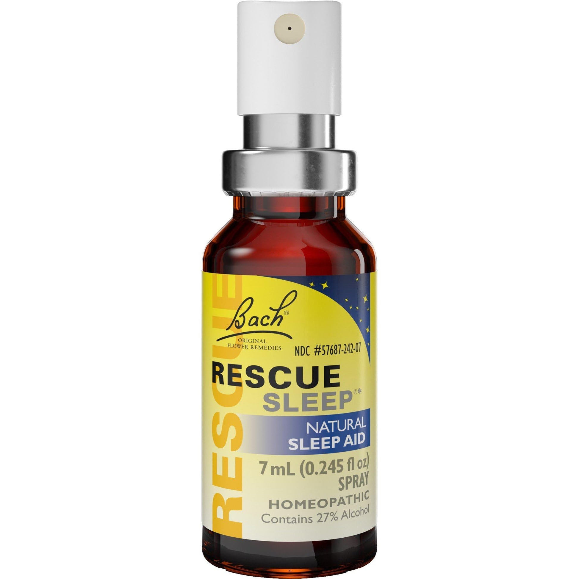 Packaging box of Bach RESCUE Sleep Melatonin Free formula imported for Indian consumers.