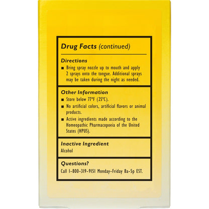 Lifestyle view of Bach RESCUE Sleep 7 Milliliter bottle placed on a bedside table.