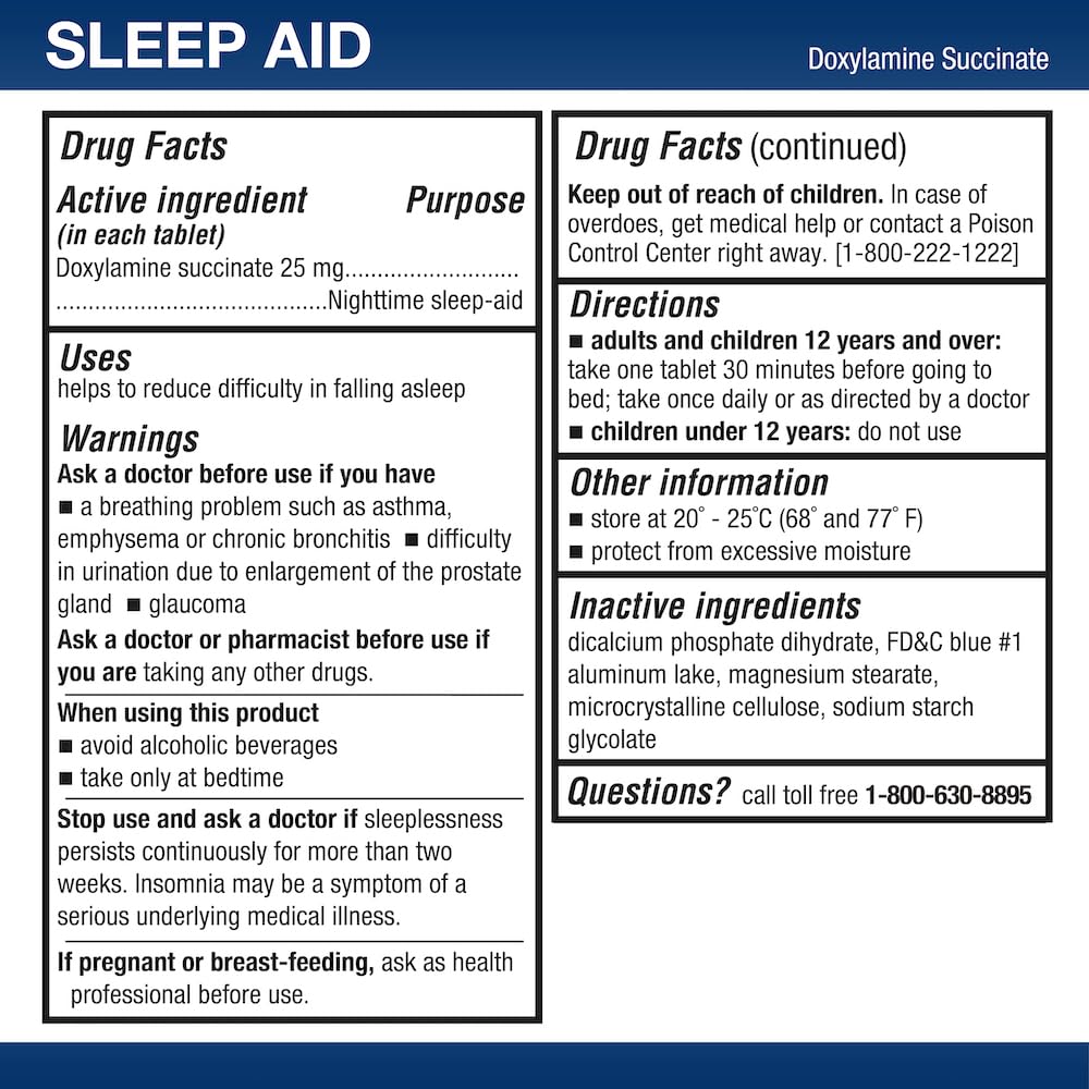 Side angle of the Puregen Labs sleep aid bottle displaying the clear drug facts label and USA manufactured credentials.