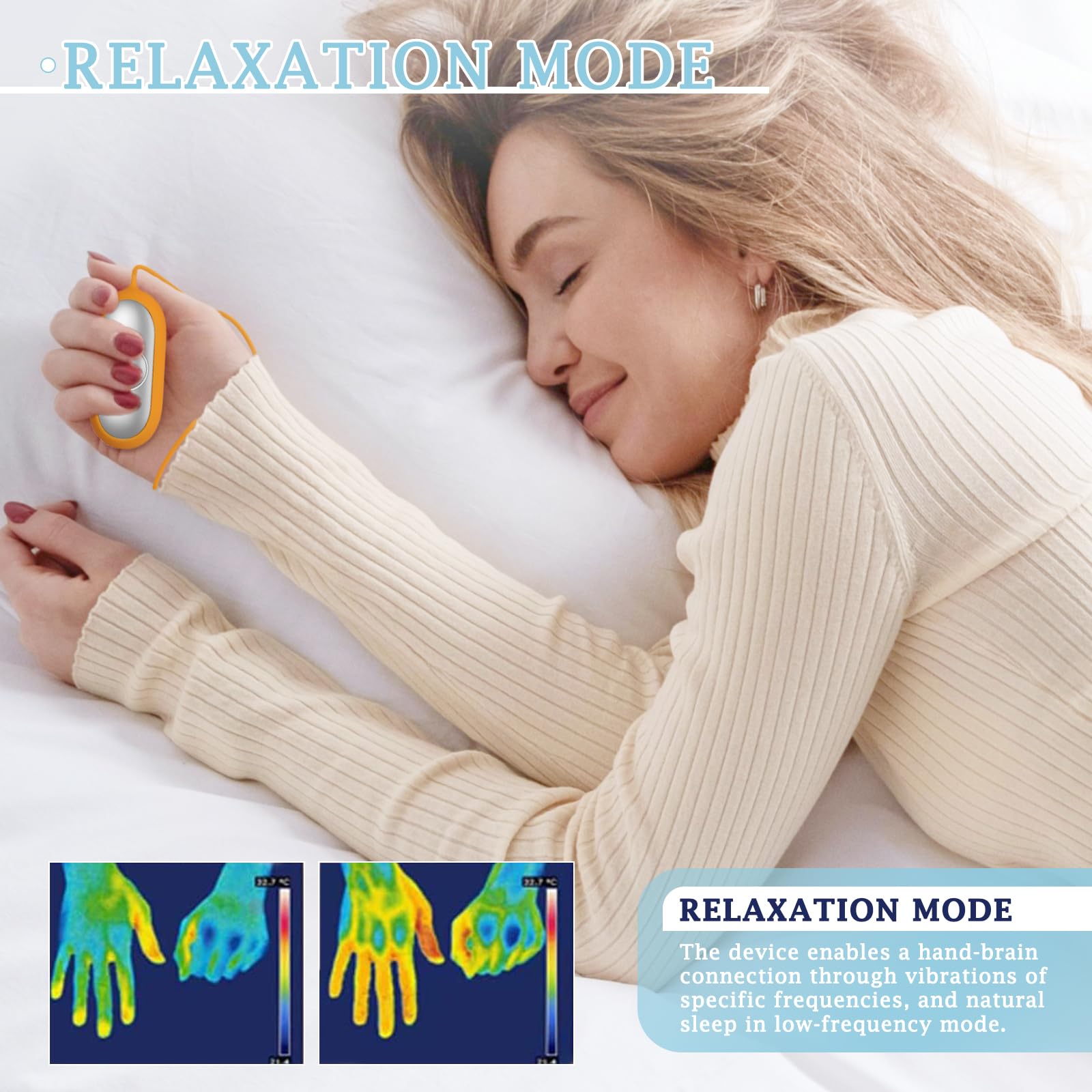 GOQELK compact wellness tool highlighting the adjustable intensity controls