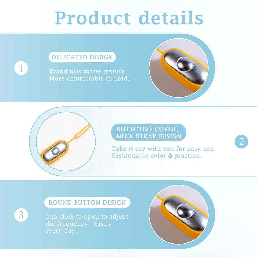 GOQELK insomnia relief gadget side angle view showcasing sleek compact profile