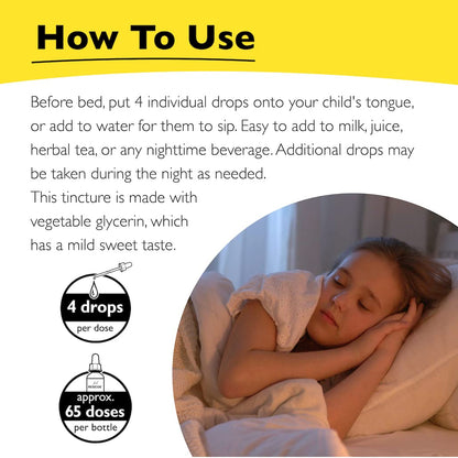 Side angle view of 10mL Rescue kids sleep and stress relief dropper bottle