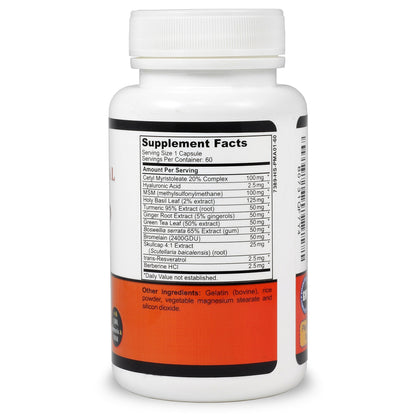 Sigmaceutical Turmeric Curcumin supplement bottle displaying non-GMO label features