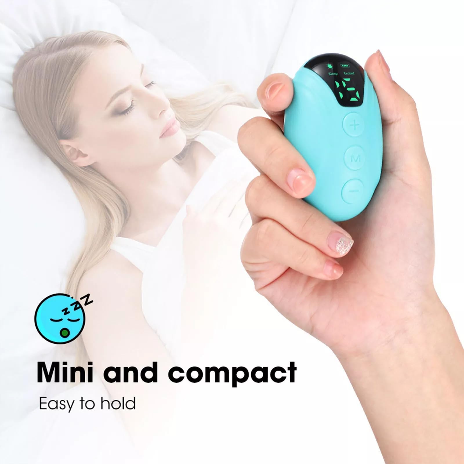 Elixar Labs stress relief and insomnia solution device resting on a nightstand to illustrate evening wellness routines.
