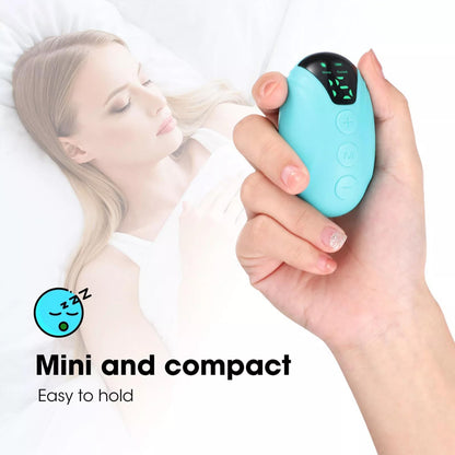 Elixar Labs stress relief and insomnia solution device resting on a nightstand to illustrate evening wellness routines.