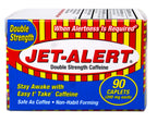 Jet-Alert caffeine pills 90 count bottle with supplement facts visible