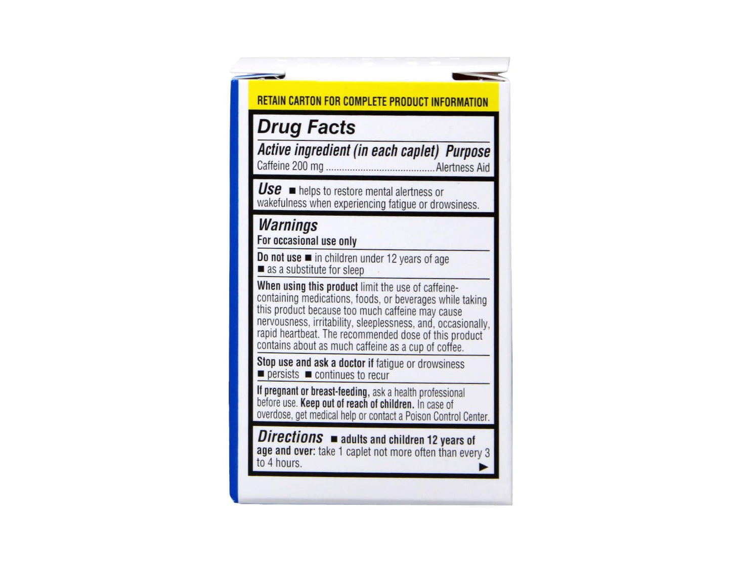 Jet-Alert 200mg energy stimulant tablets for fighting fatigue