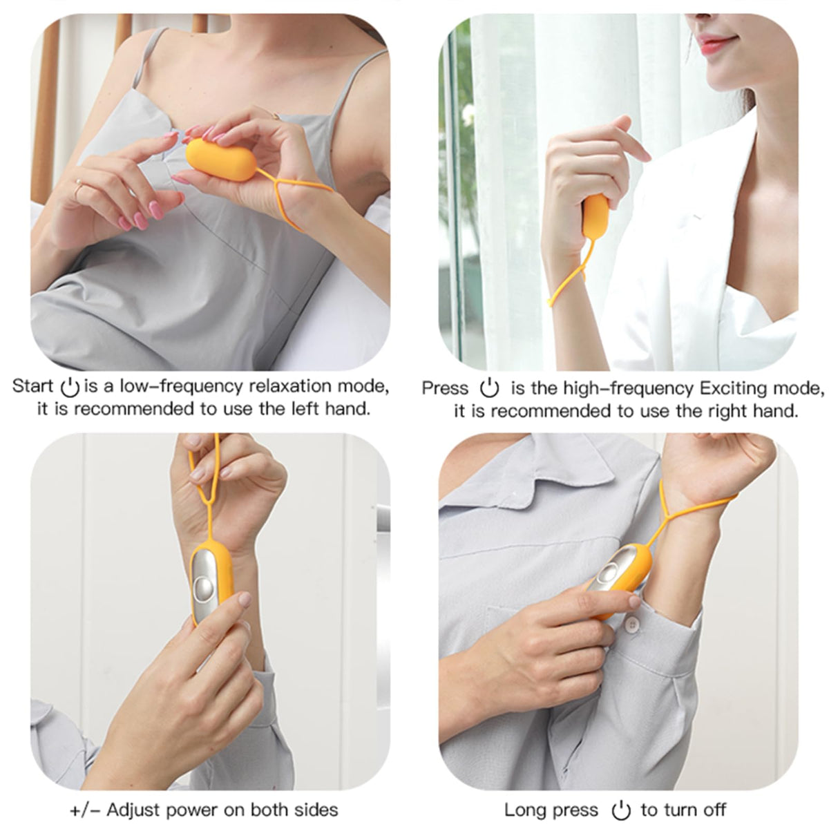 TALENTBABY Handheld Sleep Aid held in a palm illustrating the ergonomic design for insomnia relief.