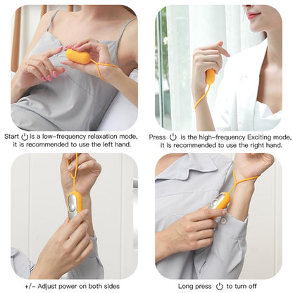 TALENTBABY Handheld Sleep Aid held in a palm illustrating the ergonomic design for insomnia relief.