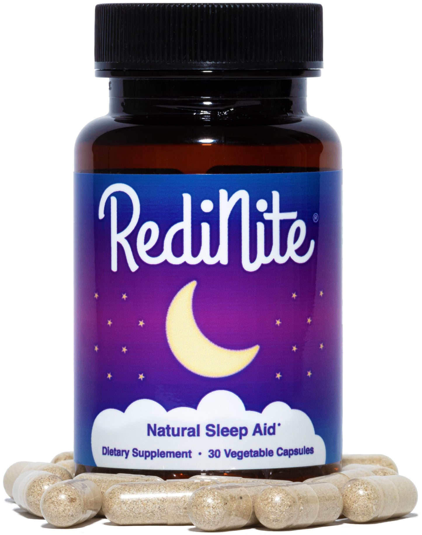 RediNite natural relaxation formula capsule close up view