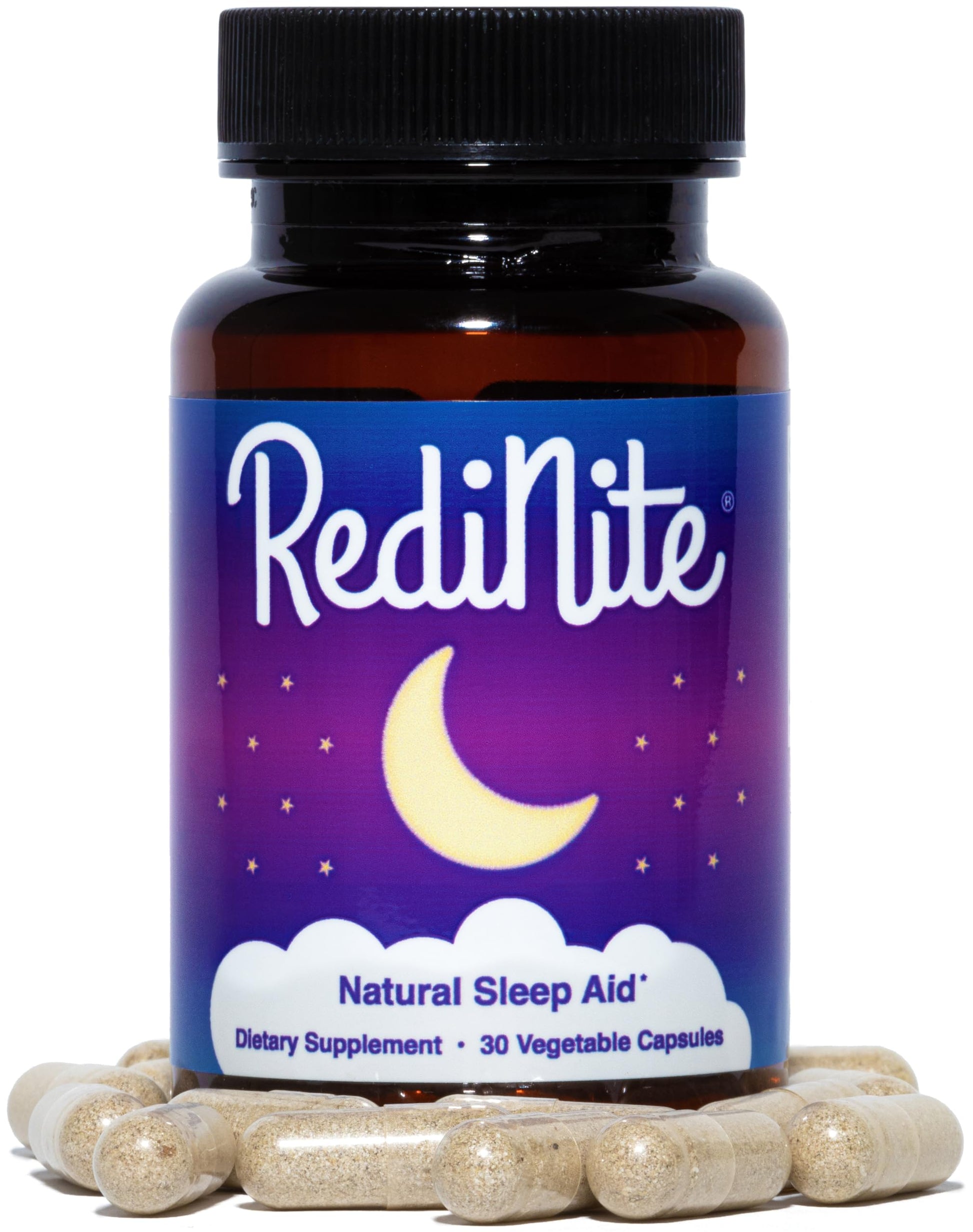 RediNite natural relaxation formula capsule close up view