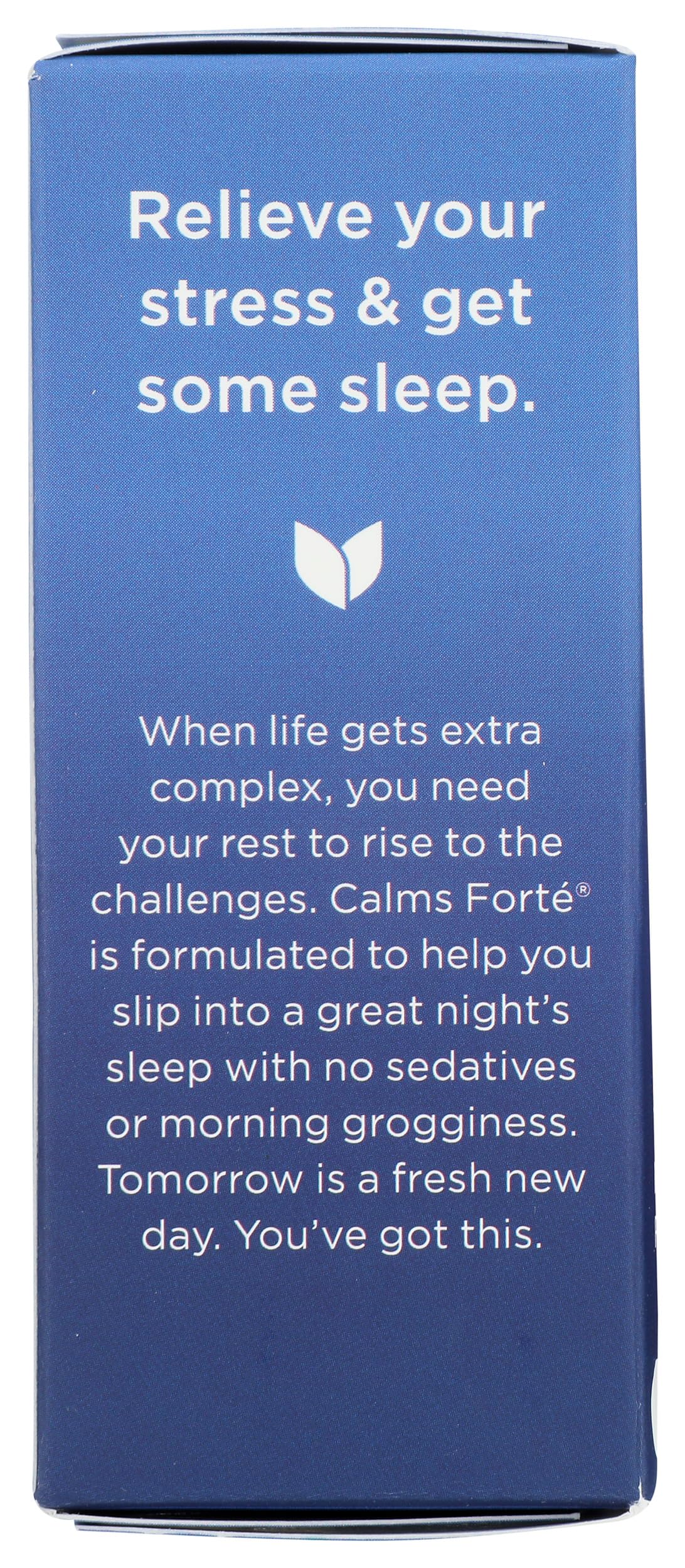 Hyland's Naturals Calms Forte 50 count bottle layout focusing on standard usage instructions.