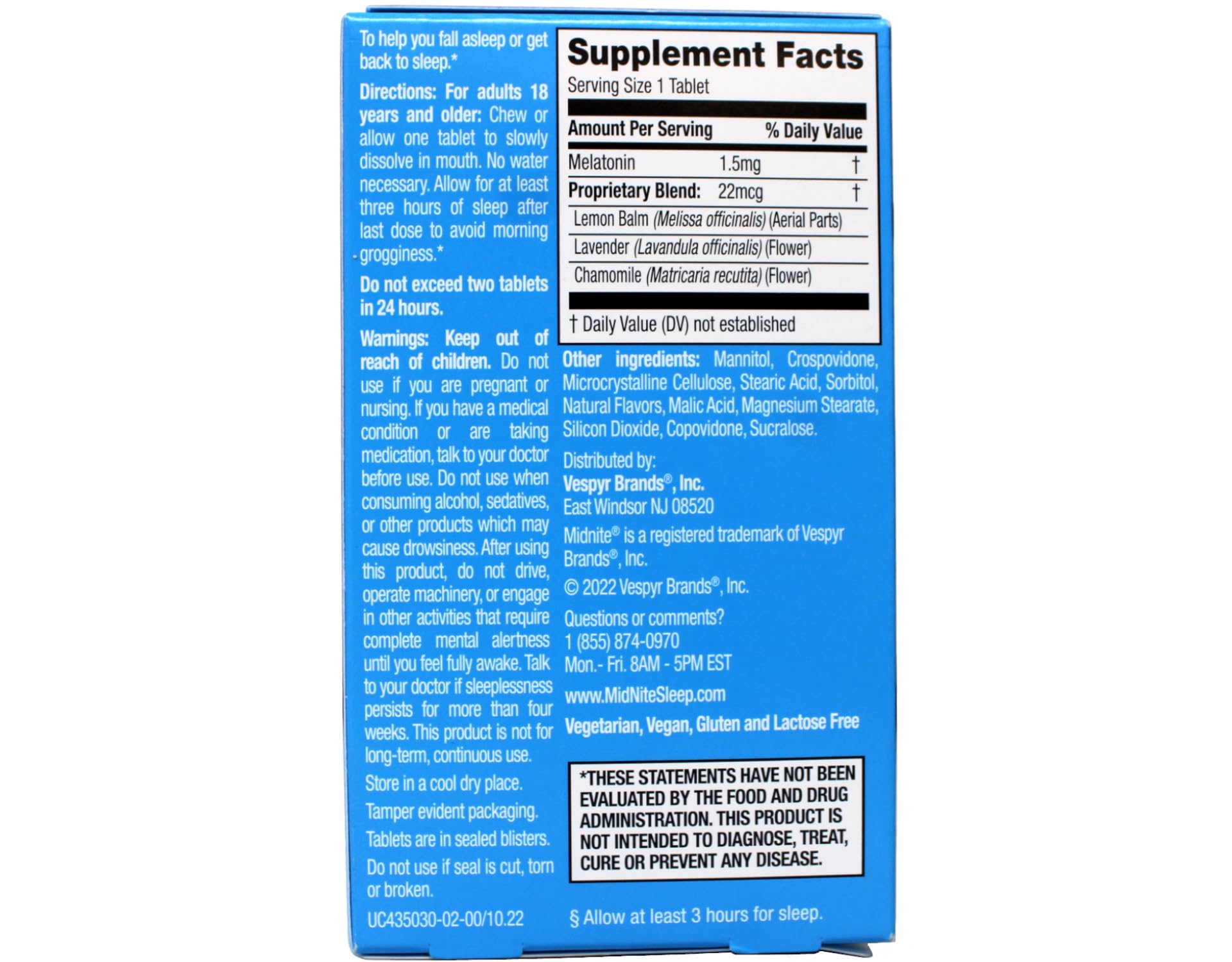 MidNite natural sleep aid 30 count boxes packed as a value bundle for long lasting nighttime support.