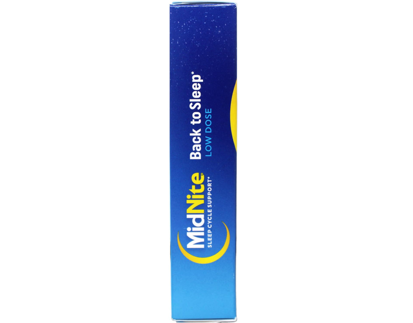 MidNite non habit forming sleep support chewable tablets highlighting chamomile lavender and lemon balm formula.