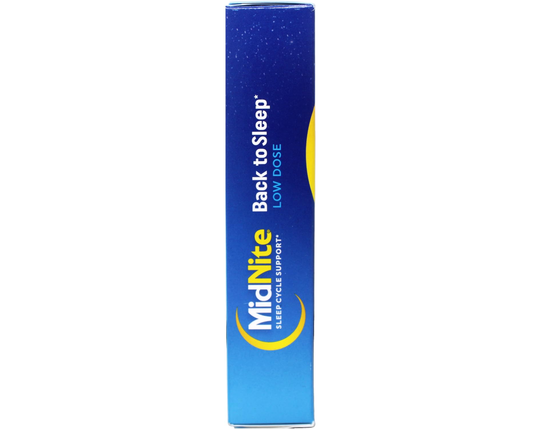 MidNite non habit forming sleep support chewable tablets highlighting chamomile lavender and lemon balm formula.