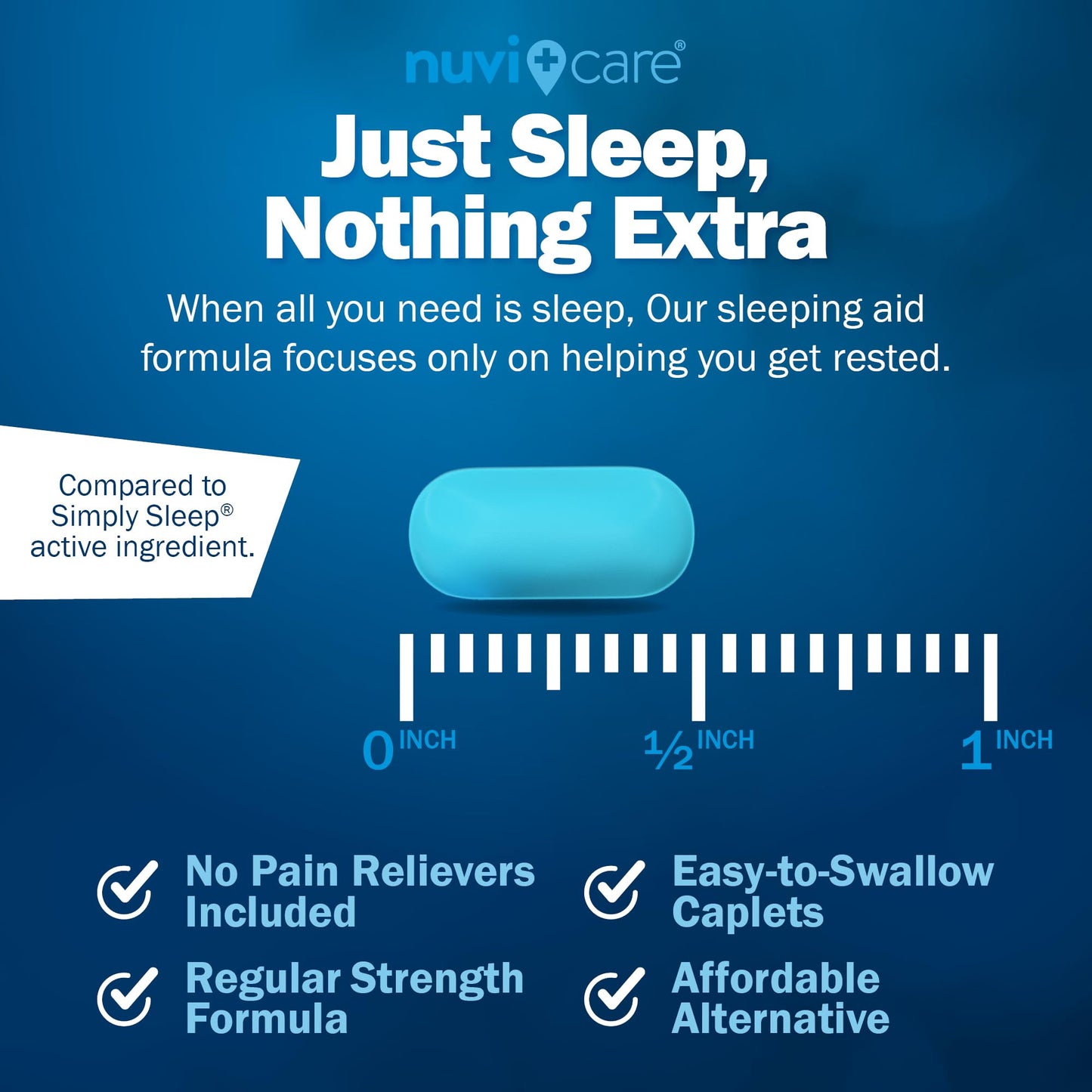 Back label of imported USA nighttime sleep medication with complete usage guidelines.