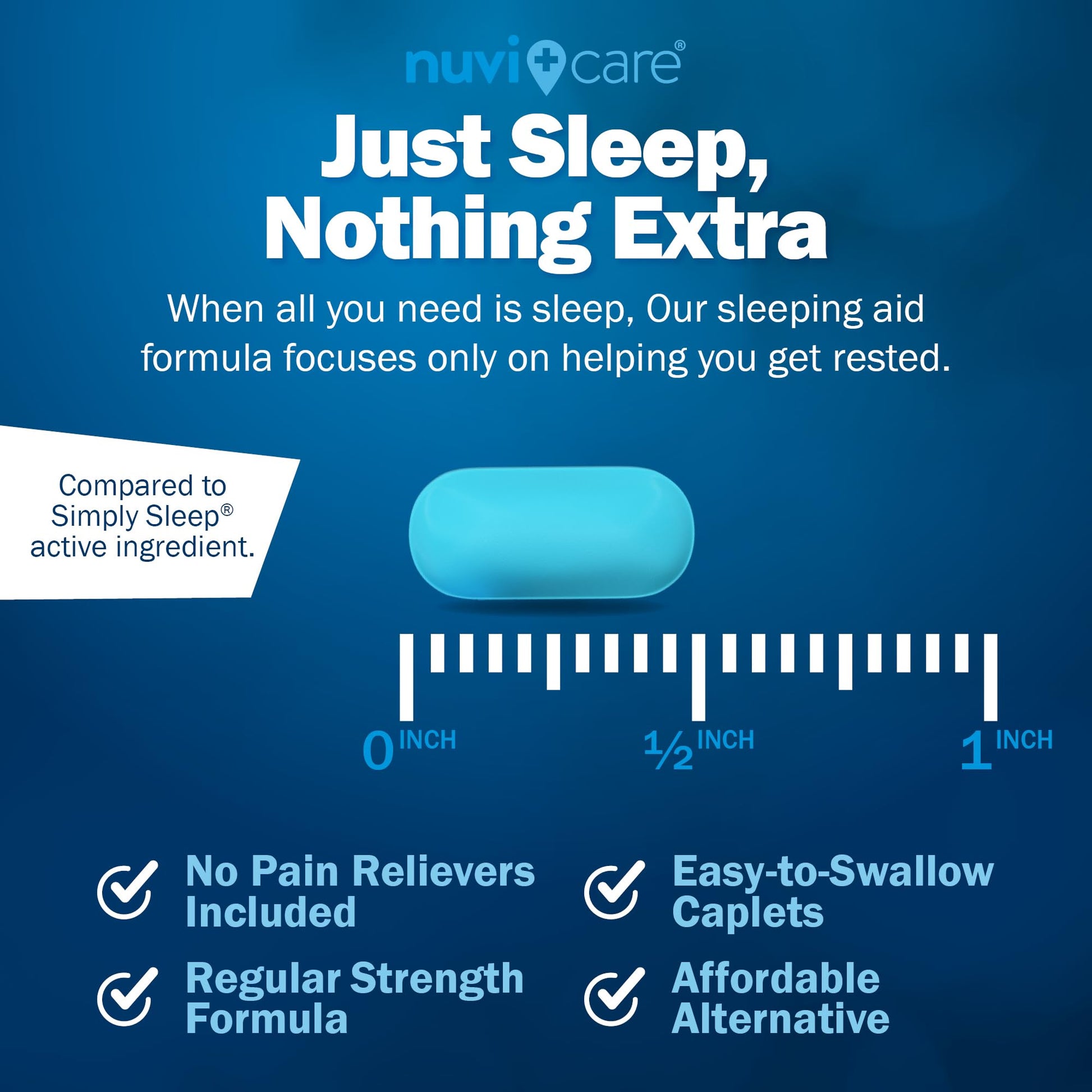 Back label of imported USA nighttime sleep medication with complete usage guidelines.