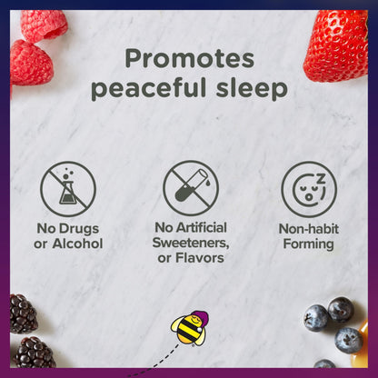 Zarbee's Kids drug free sleep aid tablets alongside the child safety cap