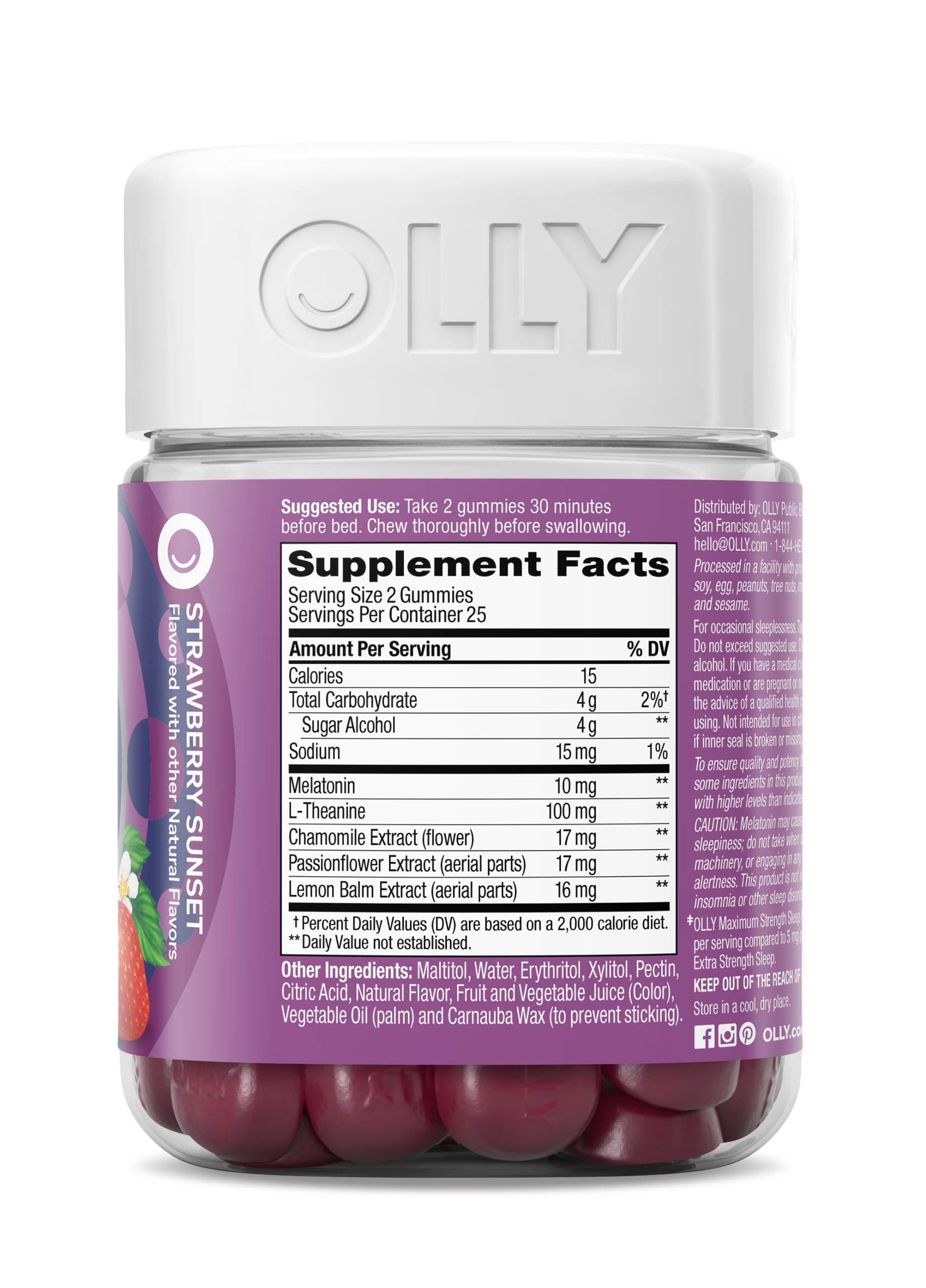 OLLY melatonin and L theanine relaxation gummies for Indian consumers